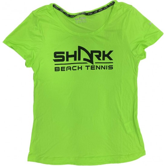 CAMISETA SHARK BABY LOOK - VERDE NEON